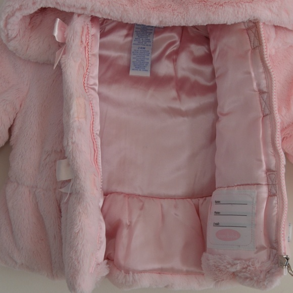 Bon Bebe Toddler Pink Faux Fur Coat (24M) - Picture 4 of 4